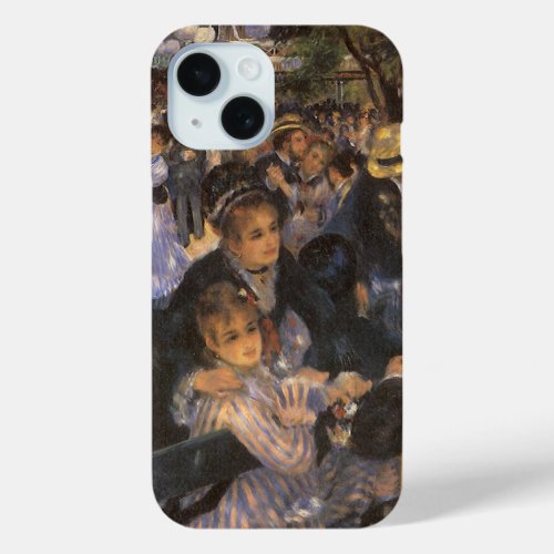 Dance at Le Moulin de la Galette by Pierre Renoir iPhone 15 Case