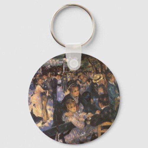 Dance at Le Moulin de la Galette by Pierre Renoir Keychain