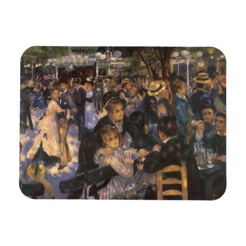 Dance at Le Moulin de la Galette by Pierre Renoir Magnet