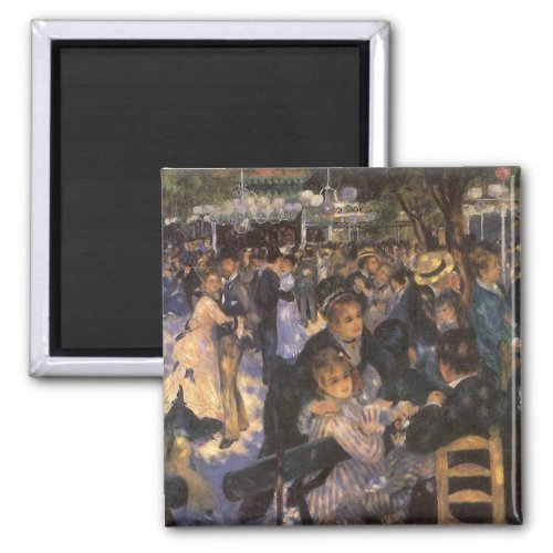 Dance at Le Moulin de la Galette by Pierre Renoir Magnet