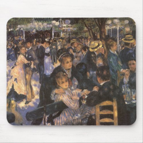 Dance at Le Moulin de la Galette by Pierre Renoir Mouse Pad