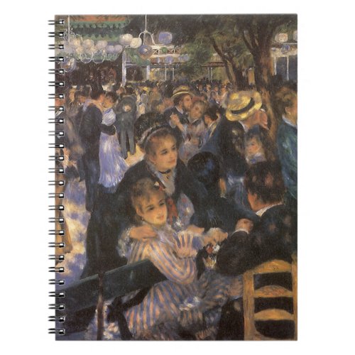 Dance at Le Moulin de la Galette by Pierre Renoir Notebook