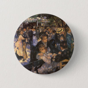 Dance at Le Moulin de la Galette by Pierre Renoir Pinback Button