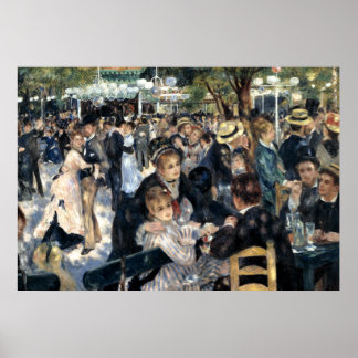 Dance at Le Moulin de la Galette by Pierre Renoir Poster
