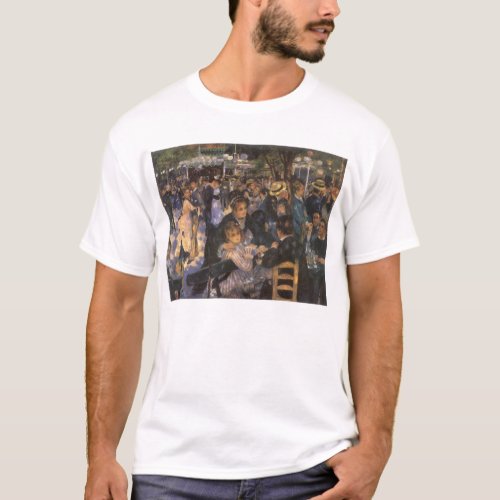 Dance at Le Moulin de la Galette by Pierre Renoir T_Shirt