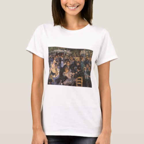 Dance at Le Moulin de la Galette by Pierre Renoir T_Shirt