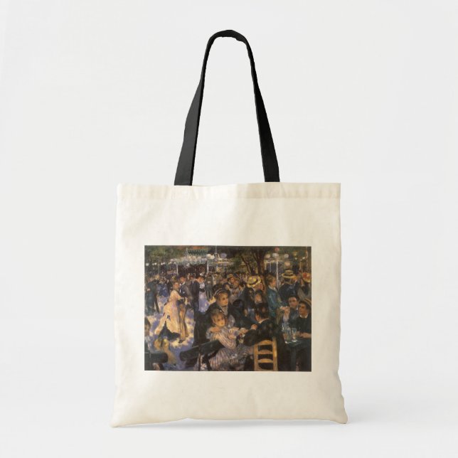 Dance at Le Moulin de la Galette by Pierre Renoir Tote Bag (Front)