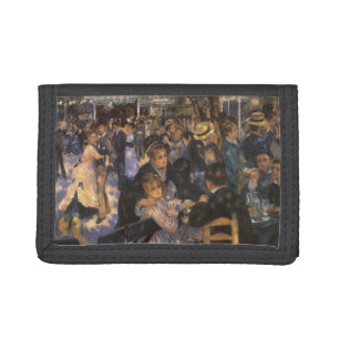 Dance at Le Moulin de la Galette by Pierre Renoir Trifold Wallet