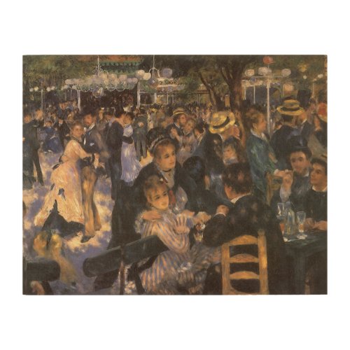 Dance at Le Moulin de la Galette by Pierre Renoir Wood Wall Decor