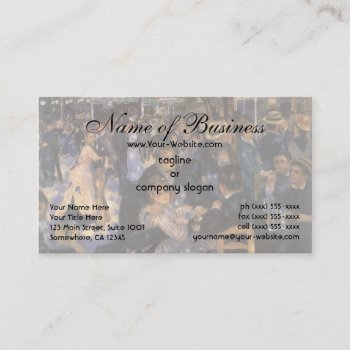Dance At Le Moulin De La Galette By Renoir Business Card by MasterpieceCafe at Zazzle