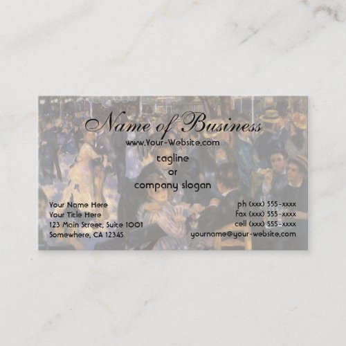 Dance at Le Moulin de la Galette by Renoir Business Card