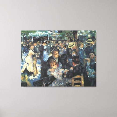 Dance at Le Moulin de la Galette by Renoir Canvas Print