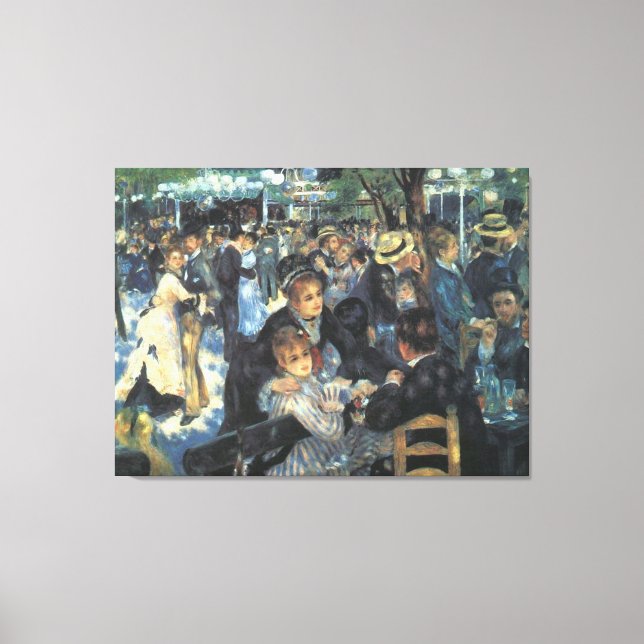 Dance at Le Moulin de la Galette by Renoir Canvas Print (Front)