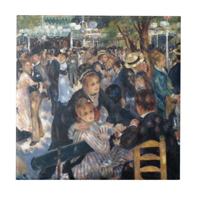 Dance at Le Moulin de la Galette by Renoir Ceramic Tile (Front)