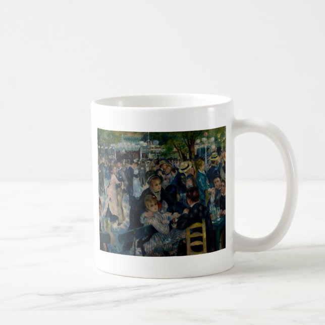 Dance at Le Moulin de la Galette by Renoir Coffee Mug (Right)