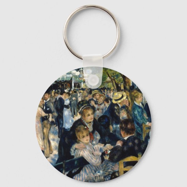 Dance at Le Moulin de la Galette by Renoir Keychain (Front)
