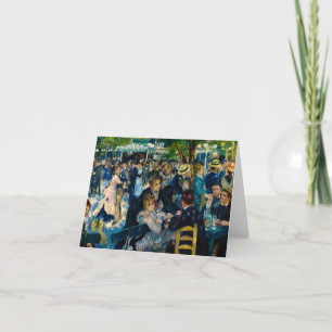 Dance at Le Moulin de la Galette by Renoir Letterpress Thank You Card