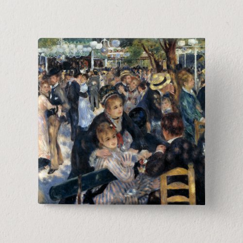 Dance at Le Moulin de la Galette by Renoir Pinback Button