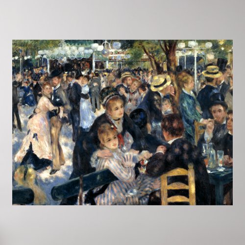 Dance at Le Moulin de la Galette by Renoir Poster