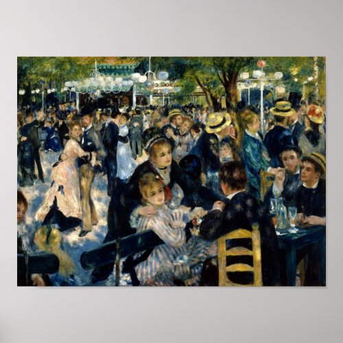 Dance at Le Moulin de la Galette by Renoir Poster