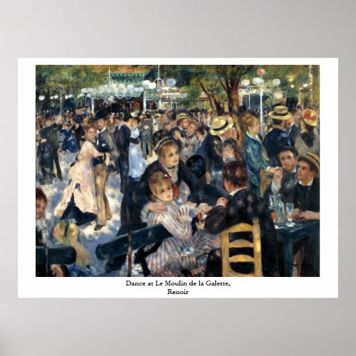 Dance at Le Moulin de la Galette by Renoir Poster