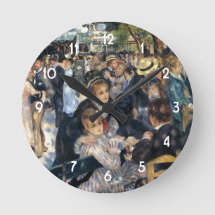 Dance at Le Moulin de la Galette by Renoir Round Clock