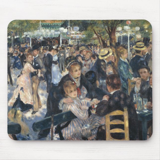 Dance at Le Moulin de la Galette - Renoir Painting Mouse Pad (Front)