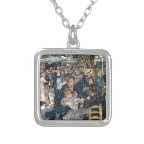 Dance at Moulin de la Galette by Renoir Silver Plated Necklace