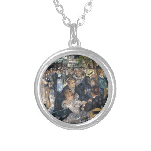 Dance at Moulin de la Galette by Renoir Silver Plated Necklace