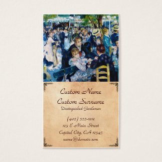 Dance at the Moulin de la Galette Auguste Renoir Business Card