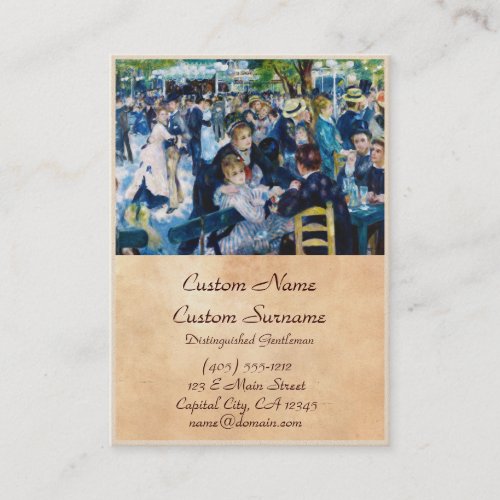 Dance at the Moulin de la Galette Auguste Renoir Business Card