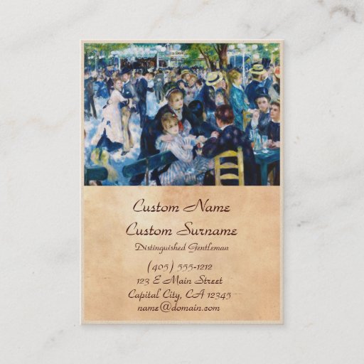 Customizable Dance at the Moulin de la Galette Auguste Renoir Business Card