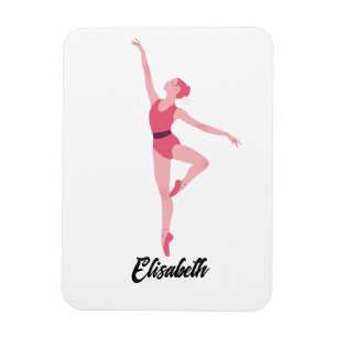 Dance ballerina personalisation  magnet
