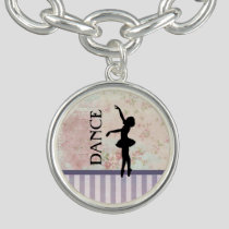 Dance - Ballerina Silhouette Charm Bracelet