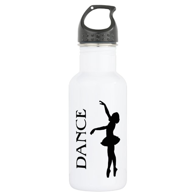 Dance - Ballerina Silhouette Water Bottle (Front)