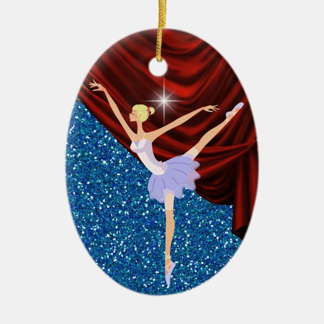 Dance Ballerina - SRF Ceramic Ornament (Front)