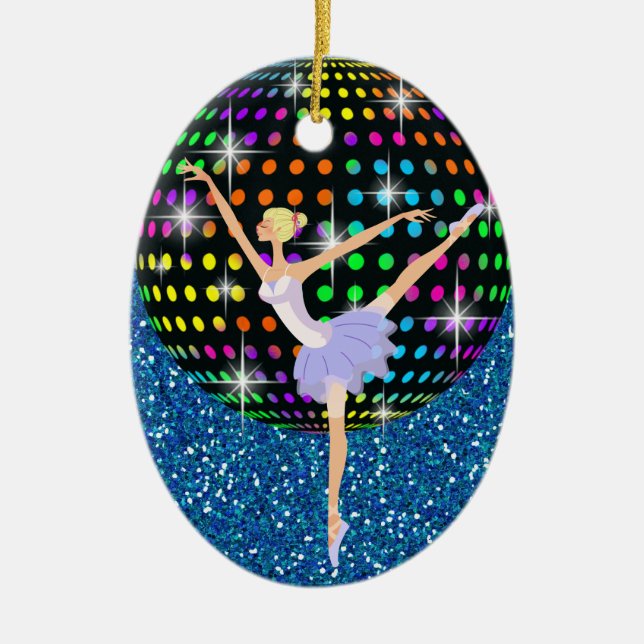 Dance Ballerina - SRF Ceramic Ornament (Front)