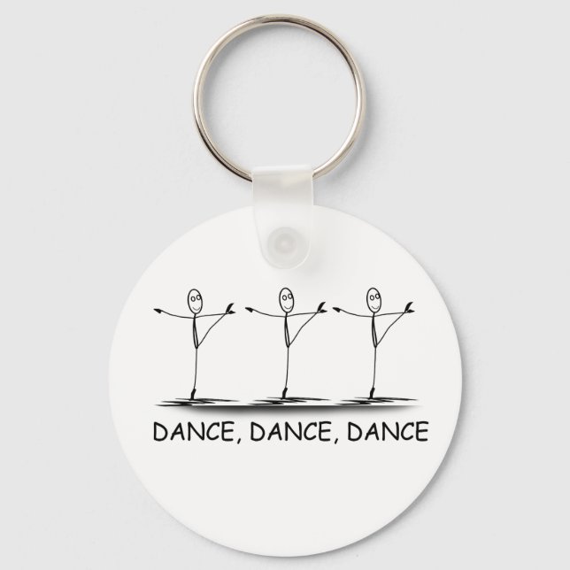 Dance Ballet Ballerina Funny Keychain (Front)