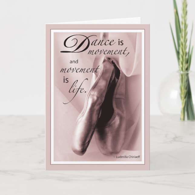 Dance Ballet Congratulations Card (Front)