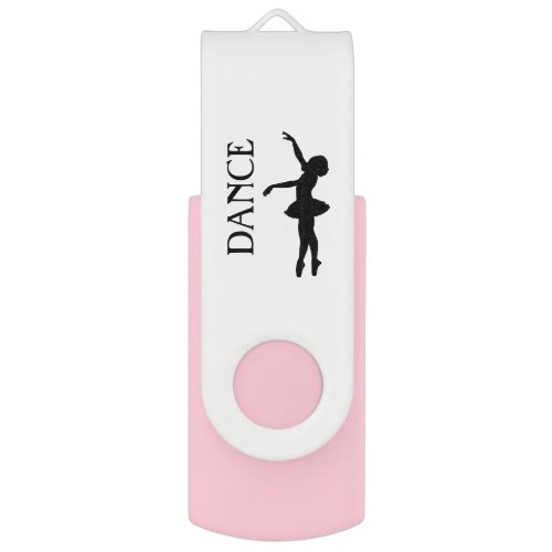 Dance _ Ballet Dancer Silhouette Personalized Flash Drive