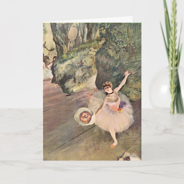 Dance / Ballet -School - Degas Painting Card (Front)