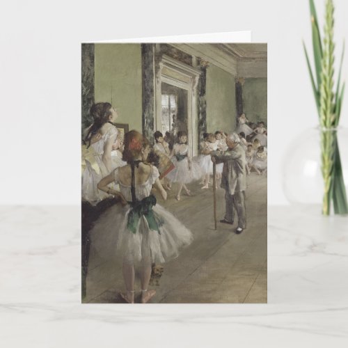 Dance  Ballet _School _ Degas Painting Card