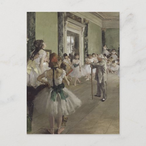 Dance  Ballet _School _ Degas Painting Postcard