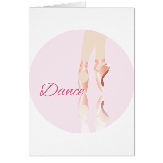 Dance Ballet Slippers Cards (Front)