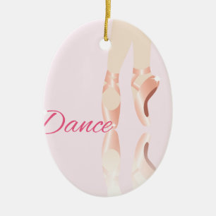 Dance Ballet Slippers Ceramic Ornament
