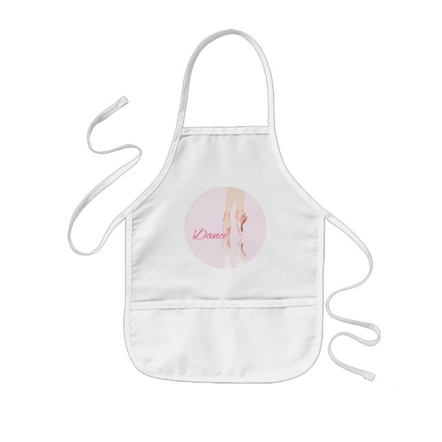Dance Ballet Slippers Kids' Apron (Front)