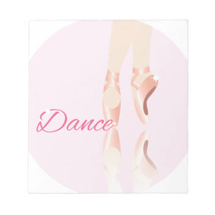 Dance Ballet Slippers Notepad