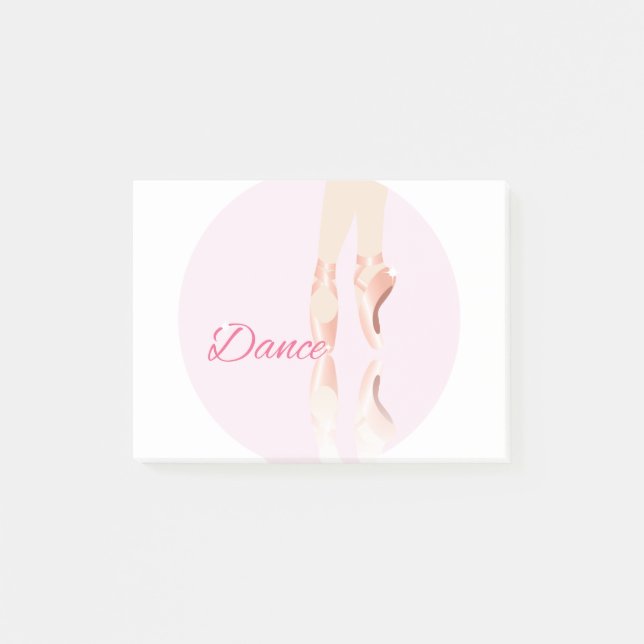 Dance Ballet Slippers Post-it Notes (Front)