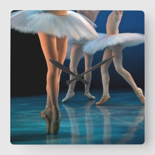 Dance Ballet Square Wall Clock