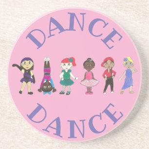 DANCE Ballet Tap Jazz Acro Hip Hop Lyrical Dancers Drink Coaster